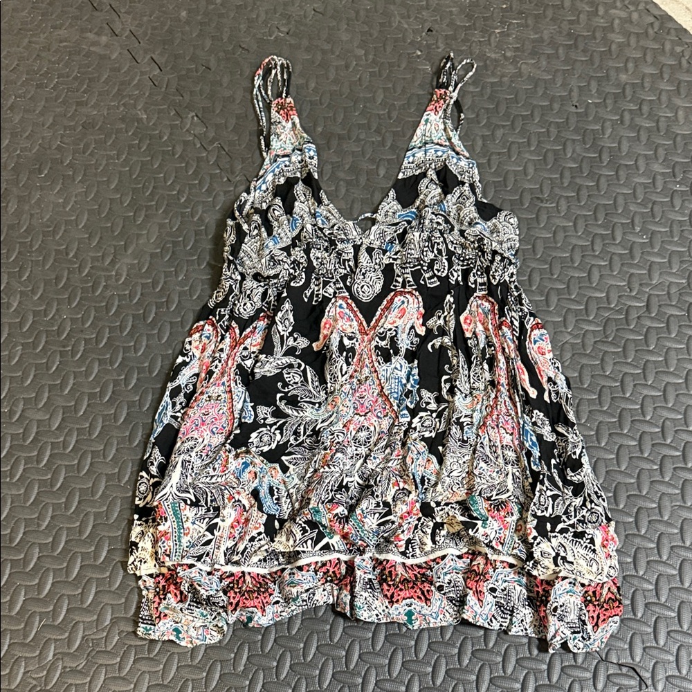 Free People Paisley Slip Dress: XS